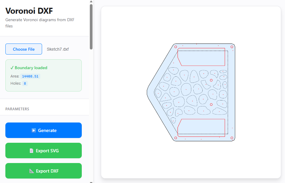 Voronoi pattern preview